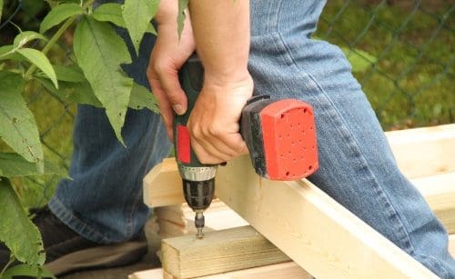 Sichtschutz Lärche selber bauen