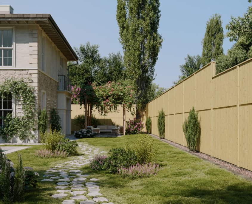 Lärmschutzzäune Holz absorbierend • Gartenholzprofi